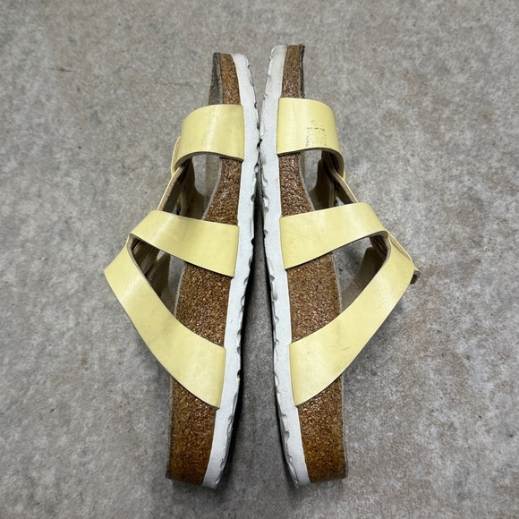 Birkenstock Yellow Birki Sandal Size 8 Woman 6 Man - Picture 4 of 6